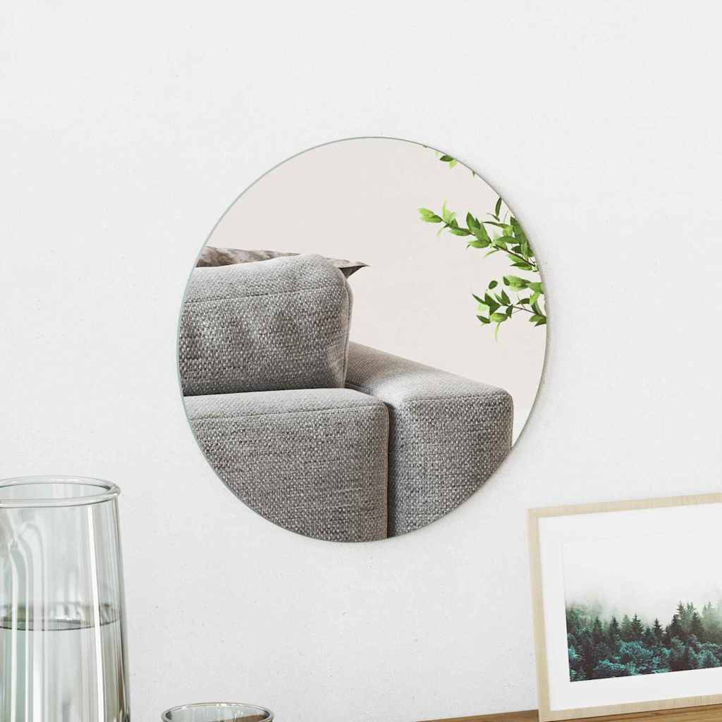 Vidaxx Wandspiegel rund ø 30 cm Hartglas