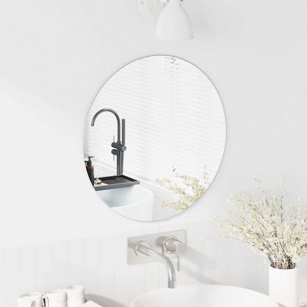 Vidaxx Wandspiegel rund ø 50 cm Hartglas