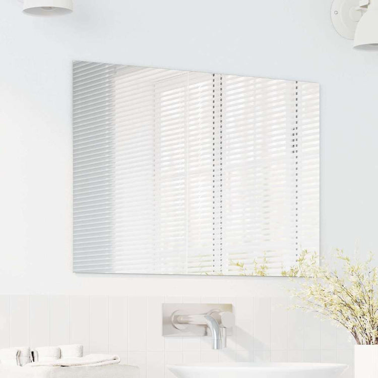 Vidaxx Wandspiegel rechteckig 70 x 50 cm Hartglas