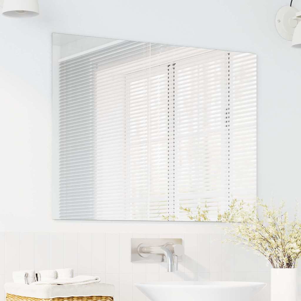 Vidaxx Wandspiegel rechteckig 80 x 60 cm Hartglas