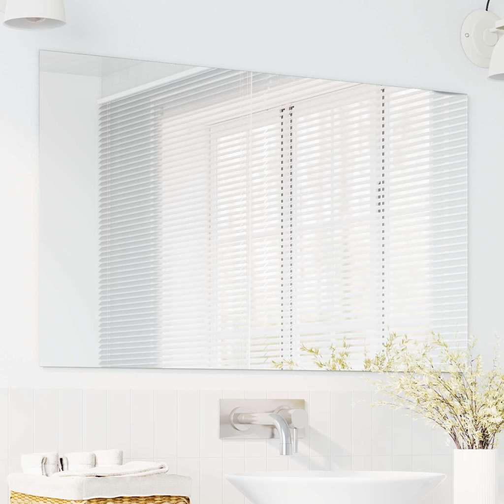 Vidaxx Wandspiegel rechteckig 100 x 60 cm Hartglas