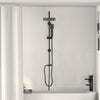 Vidaxx Duschset schwarz 47 x 20 x 95 cm Edelstahl