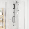 Vidaxx Duschset schwarz 47 x 20 x 95 cm Edelstahl