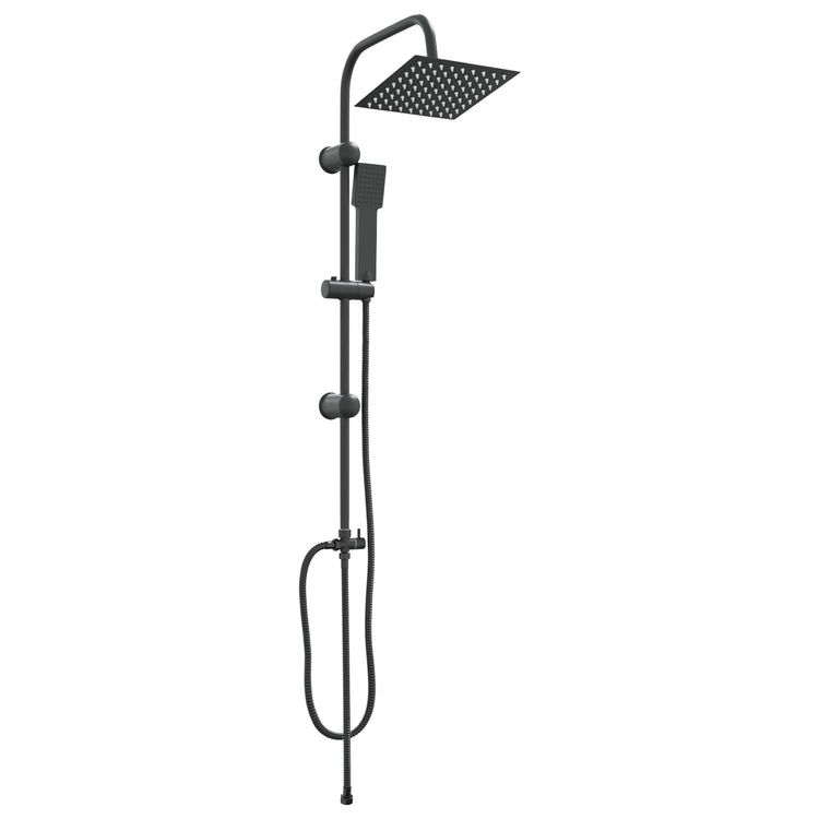 Vidaxx Duschset schwarz 47 x 20 x 95 cm Edelstahl