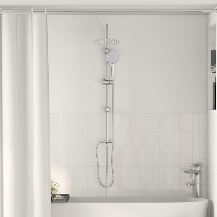 Vidaxx Duschset Silber 47 x 20 x 95 cm Edelstahl