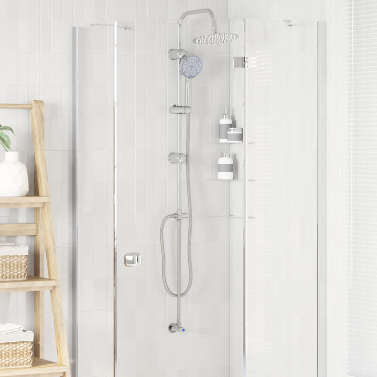 Vidaxx Duschset Silber 47 x 20 x 95 cm Edelstahl