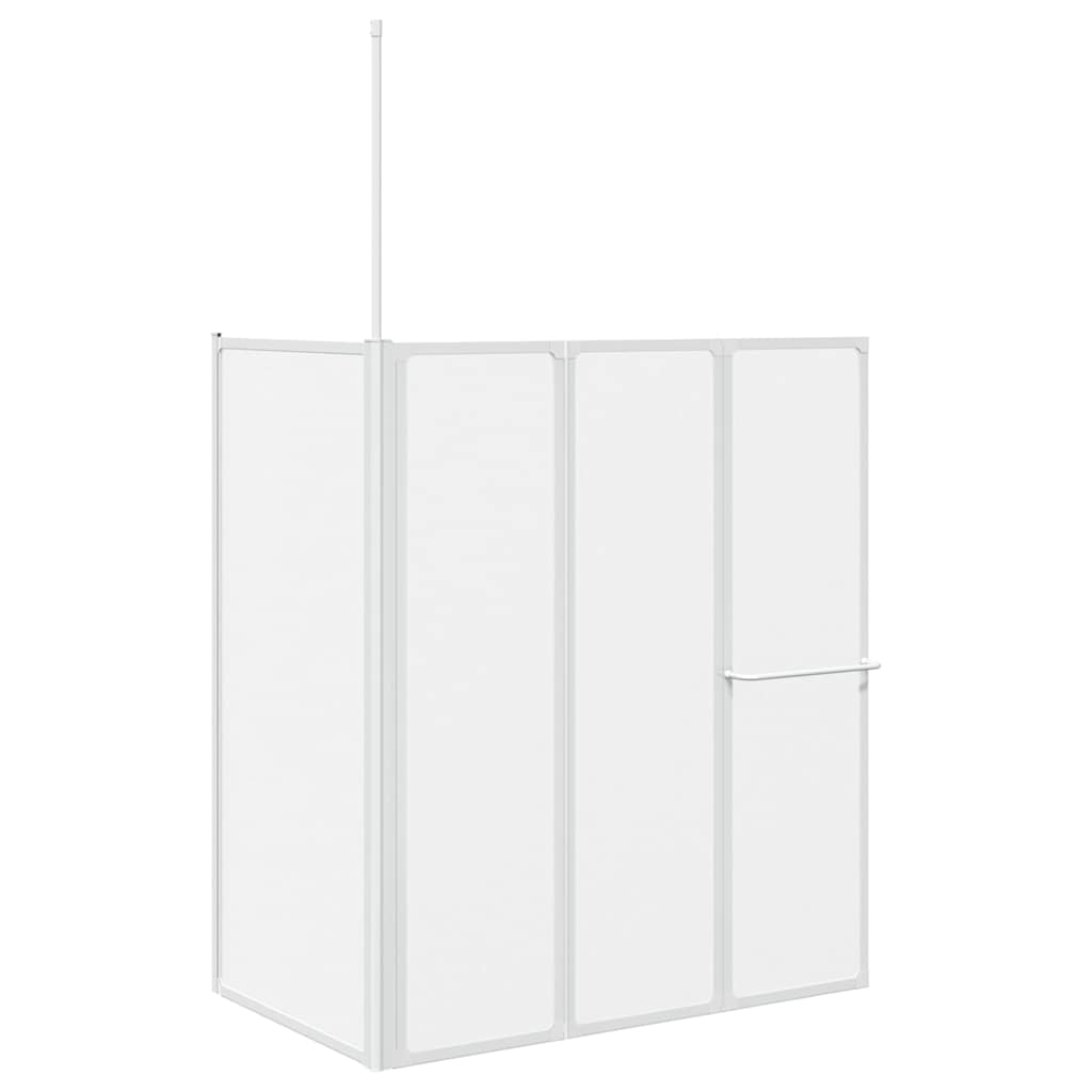 Vidaxx Badtrennwand matt 120 x 70 x 137 cm Aluminium