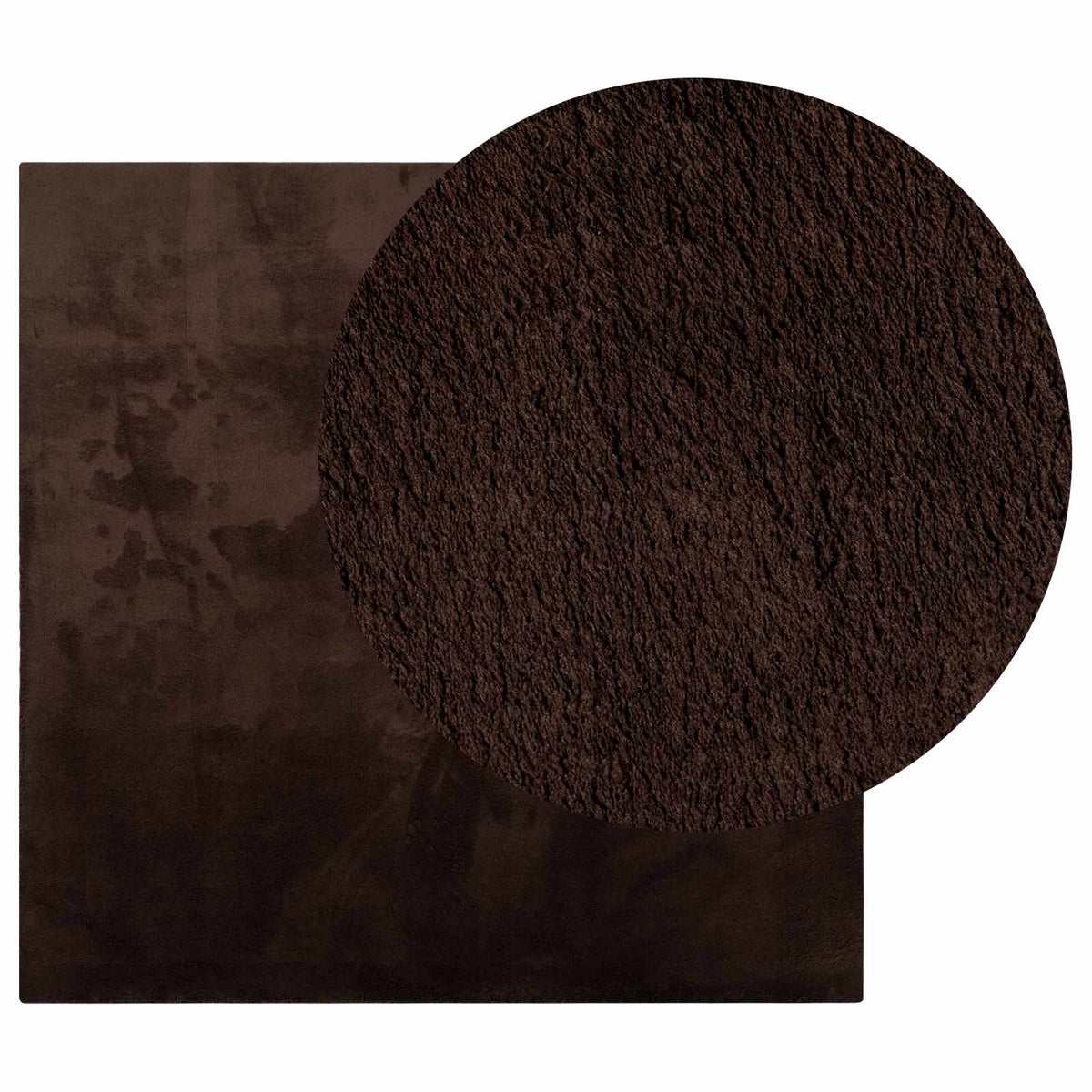 Vidaxx Teppiche quadratisch Huarte braun 160 x 160 cm Polyester
