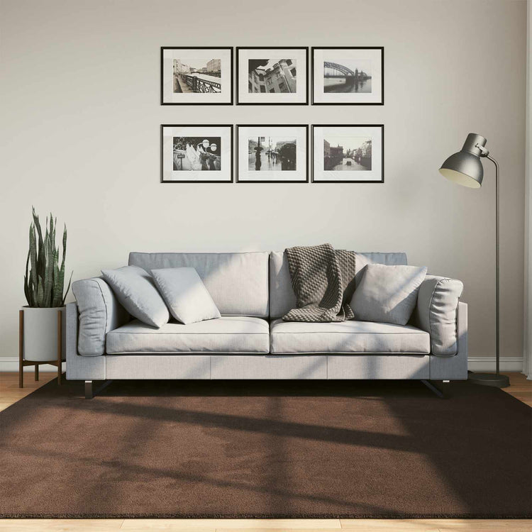 Vidaxx Teppiche quadratisch Huarte braun 200 x 200 cm Polyester