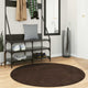 VidaXL Teppiche rund Huarte braun ø 120 cm Polyester