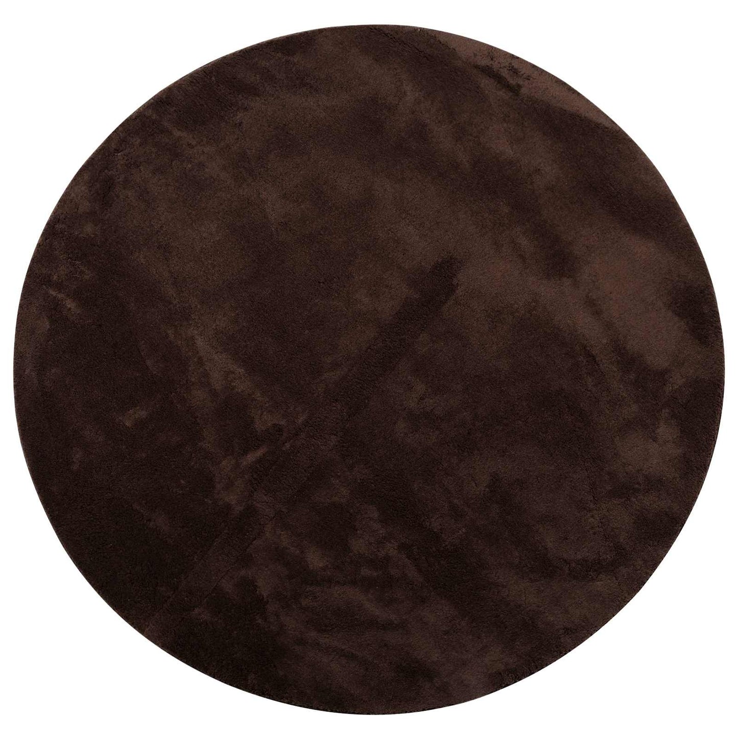 VidaXL Teppiche rund Huarte braun ø 120 cm Polyester