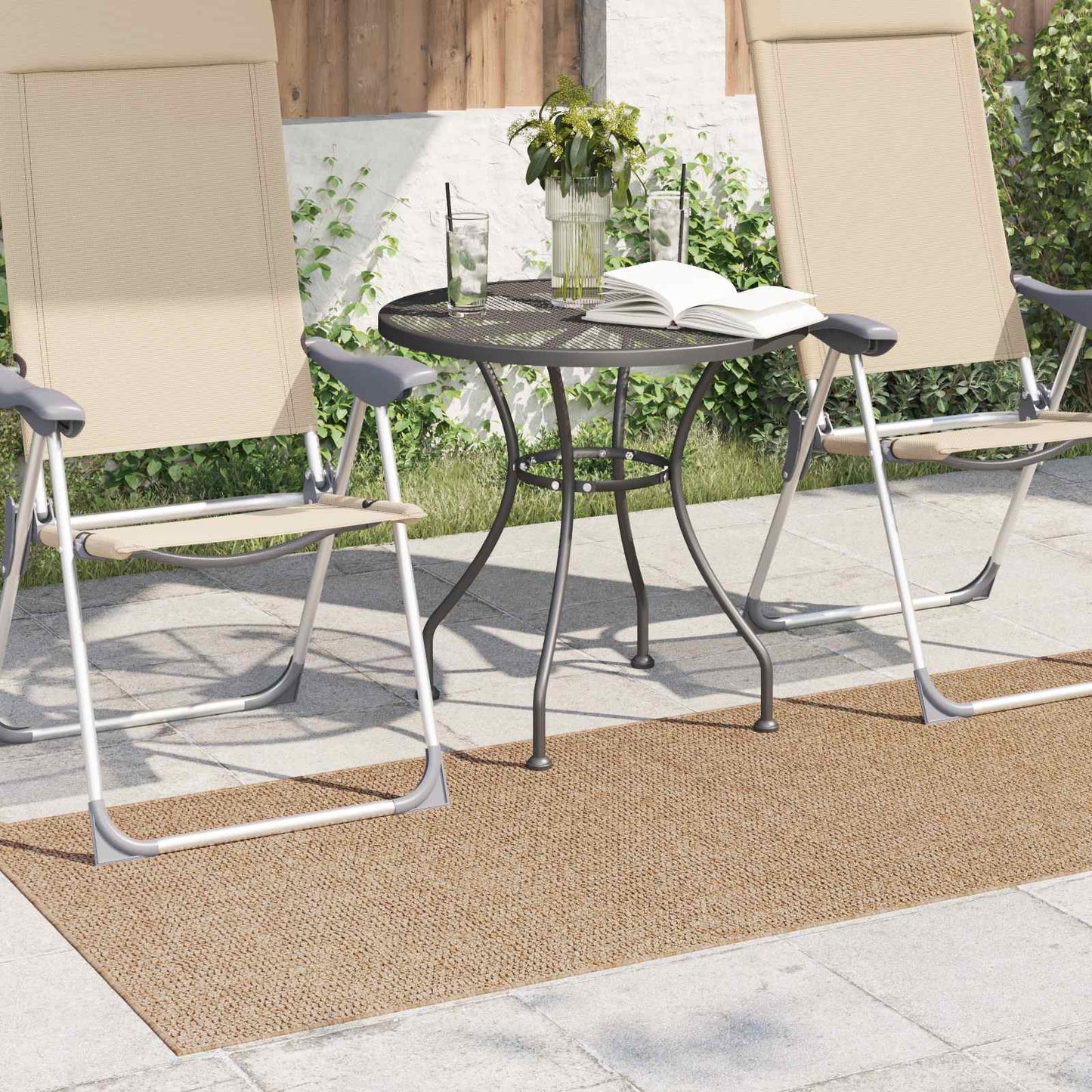 Vidaxx Teppiche rechteckig Huarte Natur 150 x 80 cm Polyester