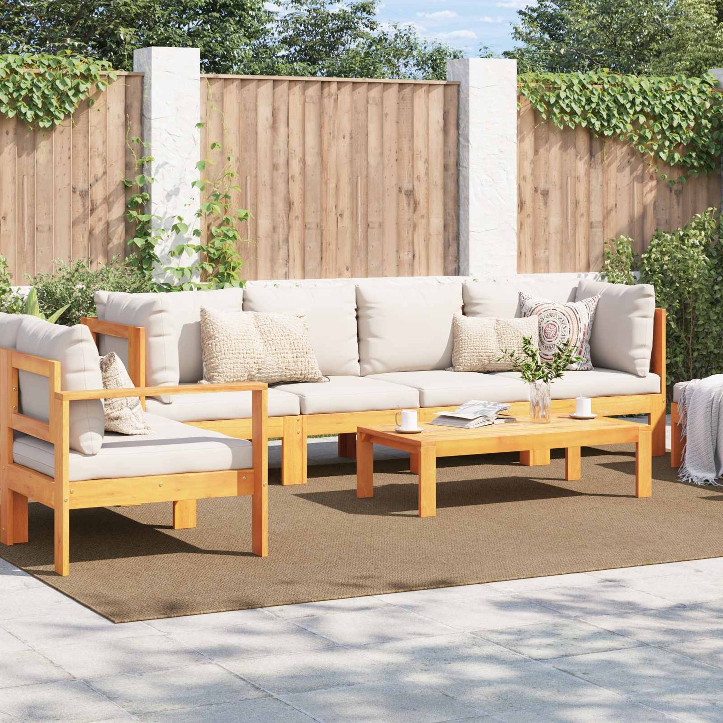 Vidaxx Teppiche rechteckig Huarte Natur 340 x 240 cm Polyester