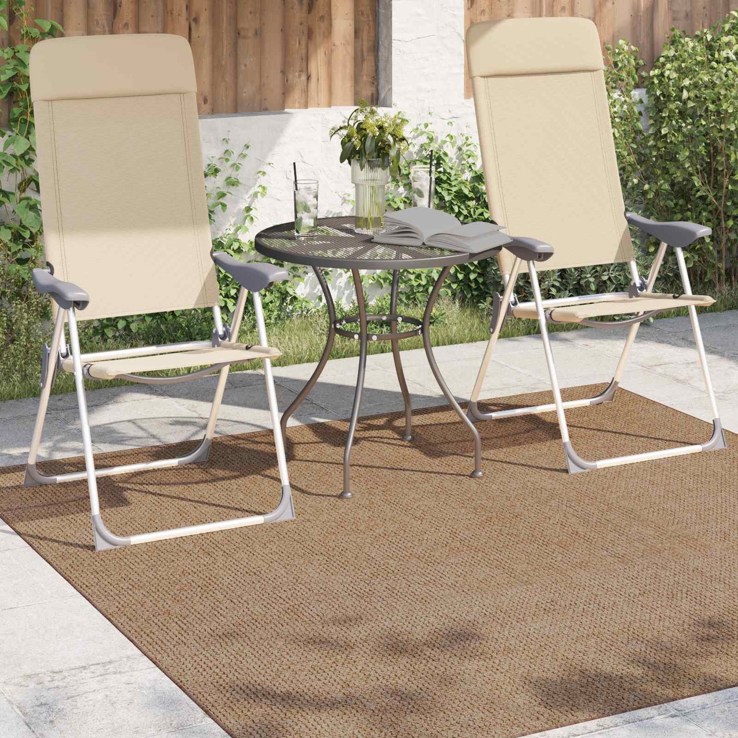 Vidaxx Teppiche quadratisch Huarte Natur 200 x 200 cm Polyester