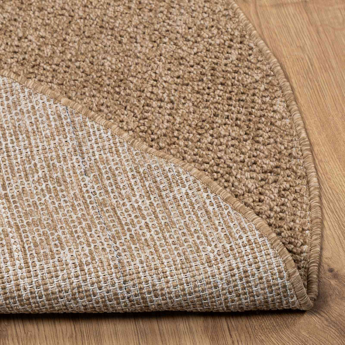 VidaXL Teppiche rund Huarte Natur ø 120 cm Polyester