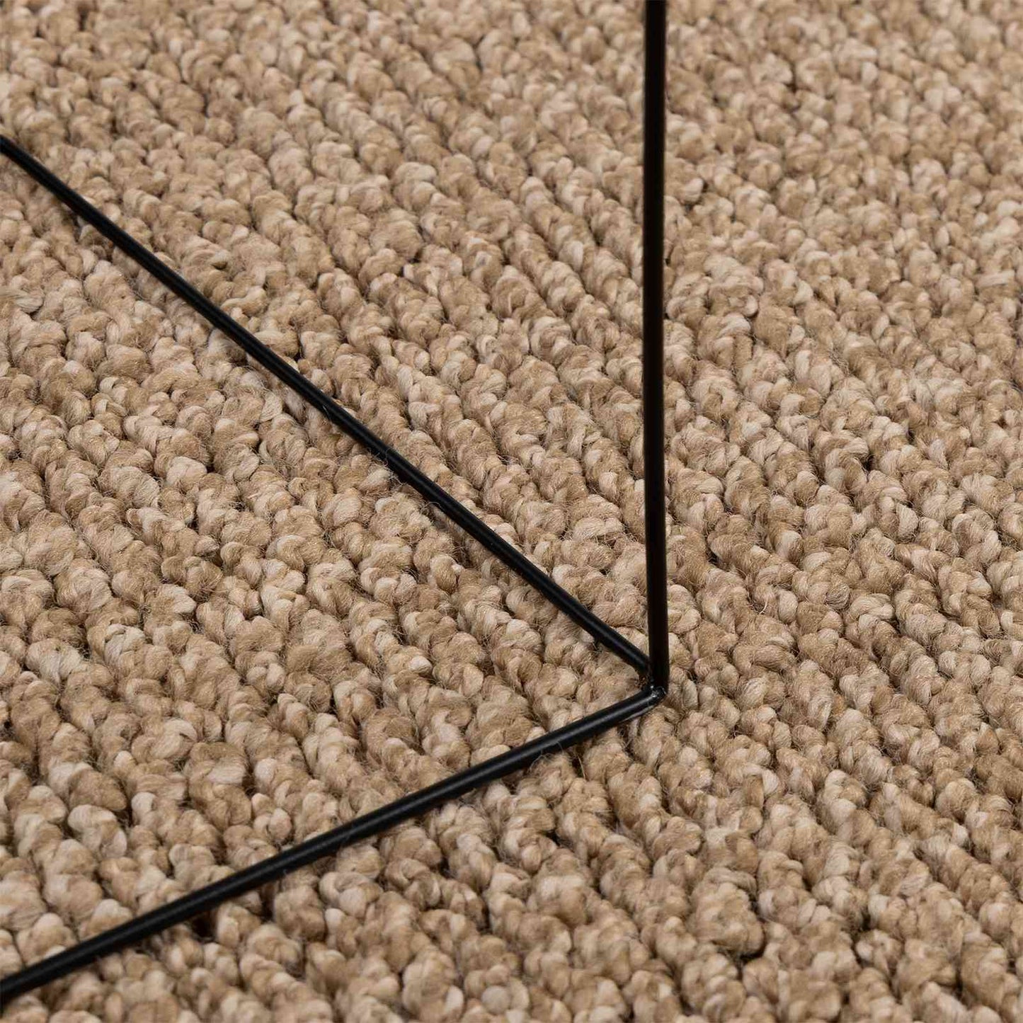 VidaXL Teppiche rund Huarte Natur ø 200 cm Polyester