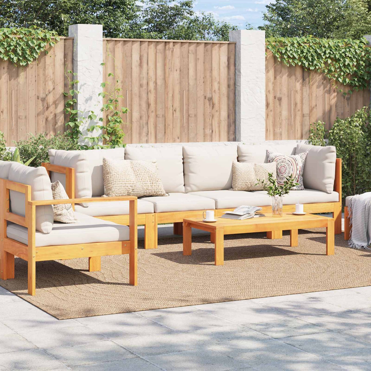 Vidaxx Teppiche Moiré Huarte Natur 280 x 200 cm Polyester