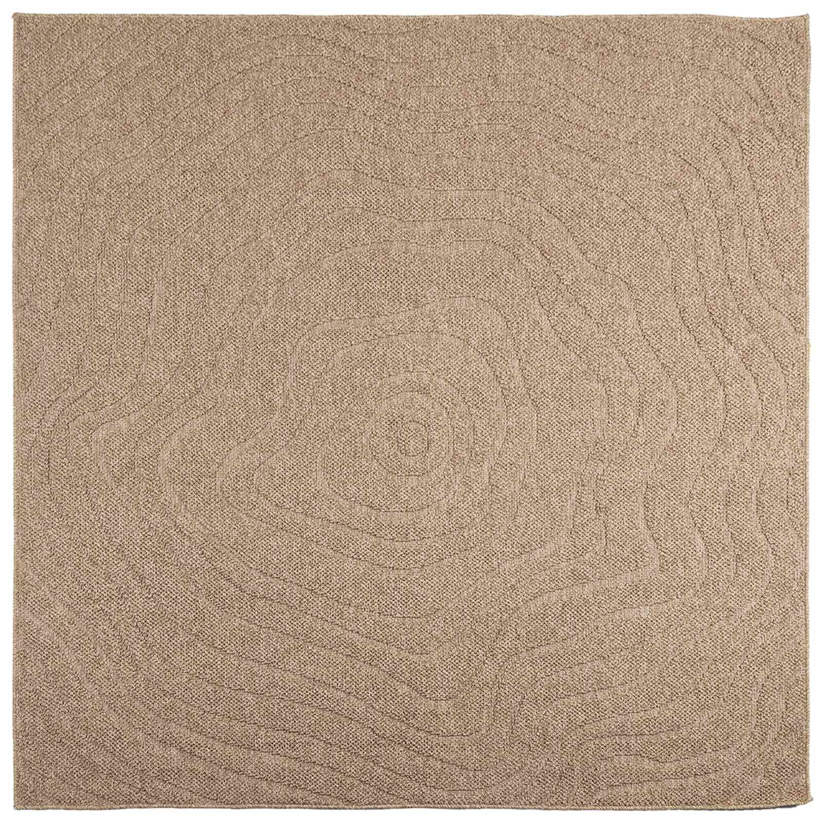 Vidaxx Teppiche Moiré quadratisch Huarte Natur 120 x 120 cm