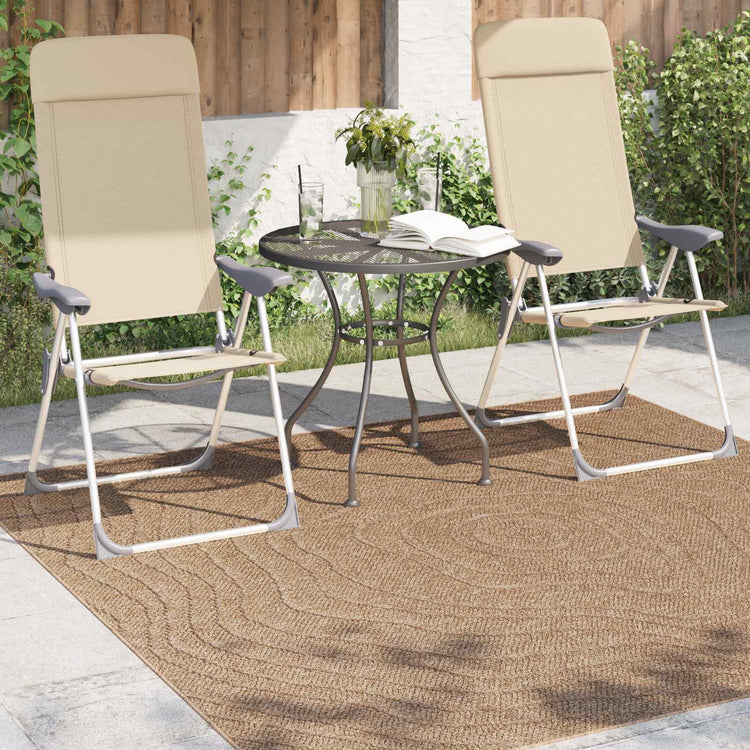Vidaxx Teppiche Moiré quadratisch Huarte Natur 200 x 200 cm