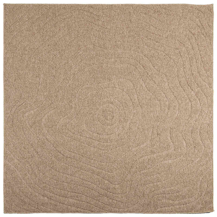 Vidaxx Teppiche Moiré quadratisch Huarte Natur 200 x 200 cm