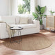 Vidaxx Teppiche rund Moiré Huarte Natur ø 200 cm Polyester
