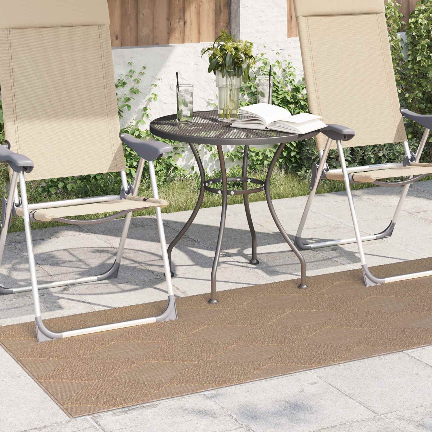 Vidaxx Teppiche rechteckig Huarte Natur 150 x 80 cm Polyester