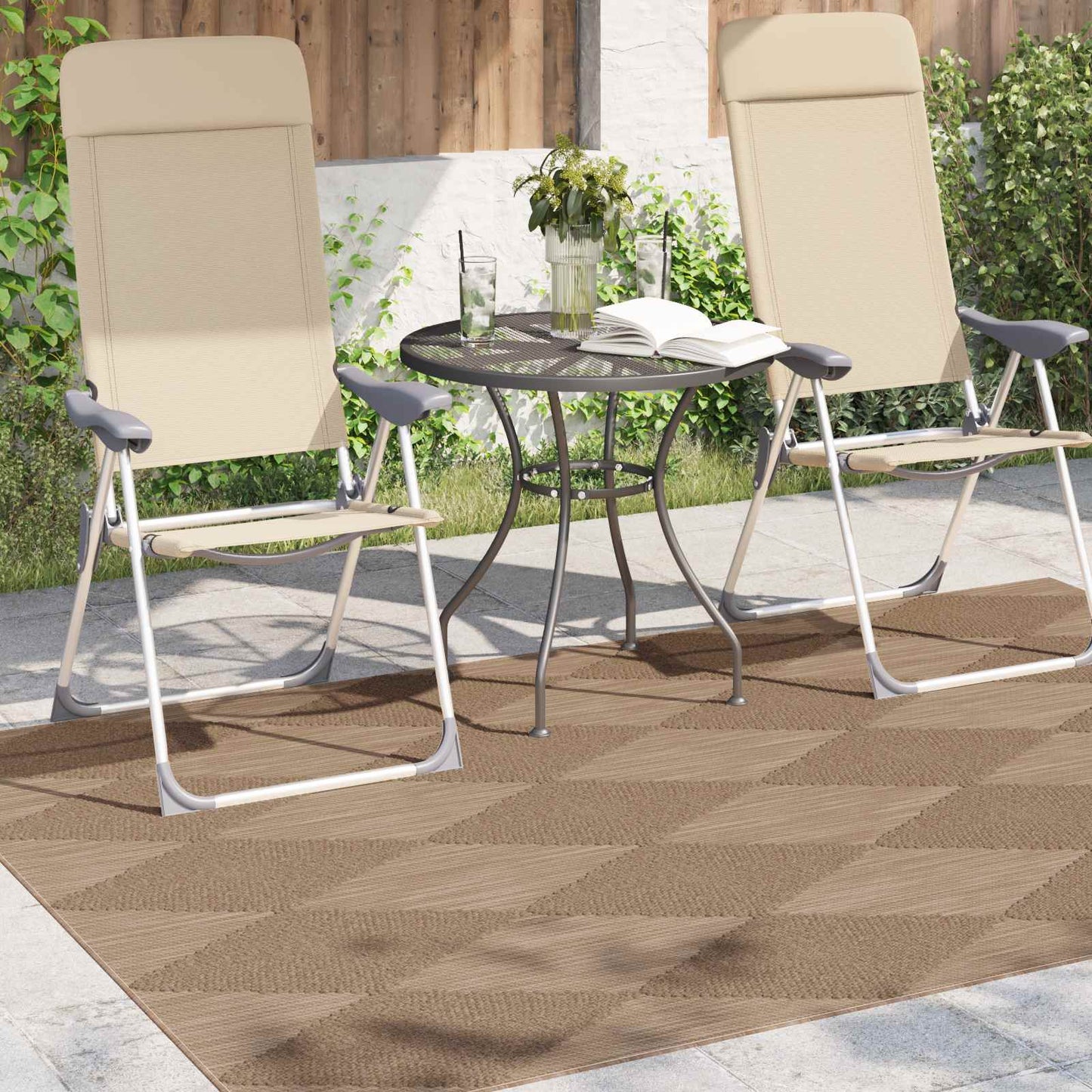 Vidaxx Teppiche rechteckig Huarte Natur 170 x 120 cm Polyester