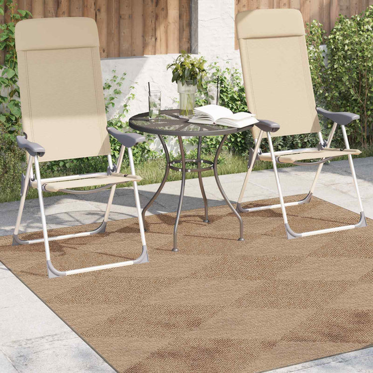 Vidaxx Teppiche quadratisch Huarte Natur 120 x 120 cm Polyester