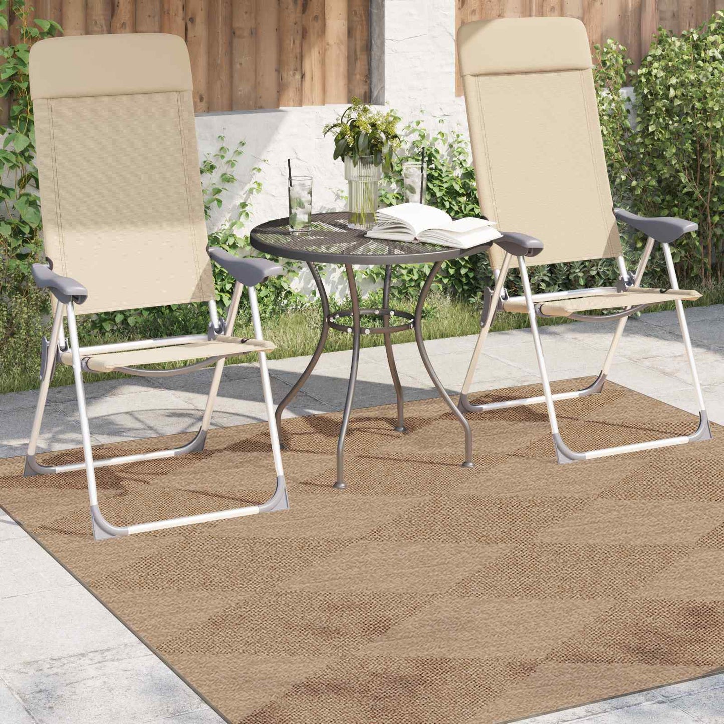 Vidaxx Teppiche quadratisch Huarte Natur 200 x 200 cm Polyester