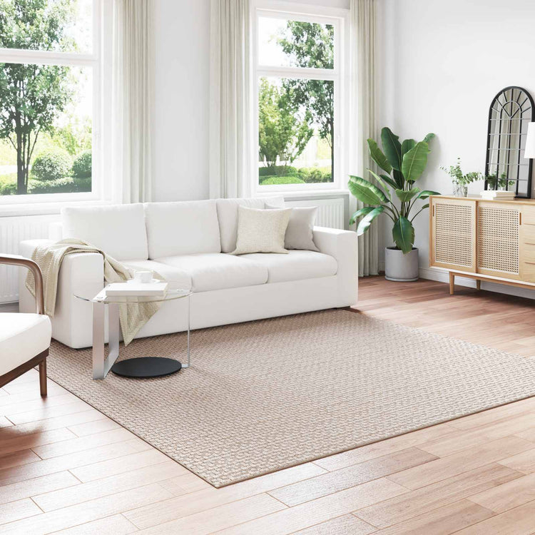 Vidaxx Teppiche quadratisch Huarte Creme 240 x 240 cm Polyester