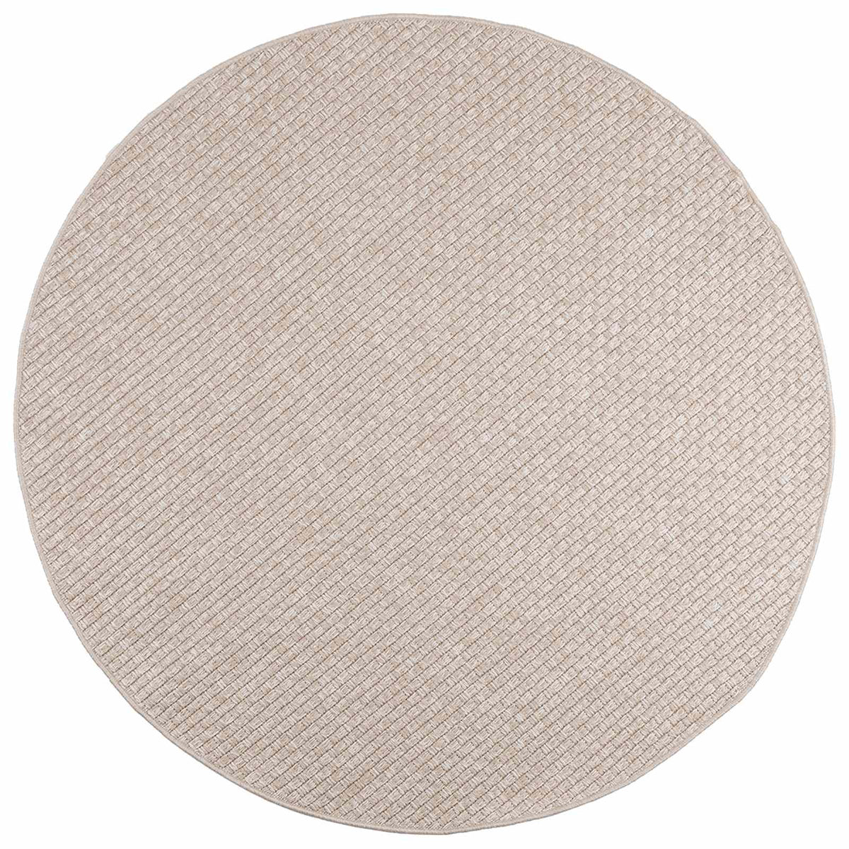 VidaXL Teppiche rund Huarte Creme ø 120 cm Polyester
