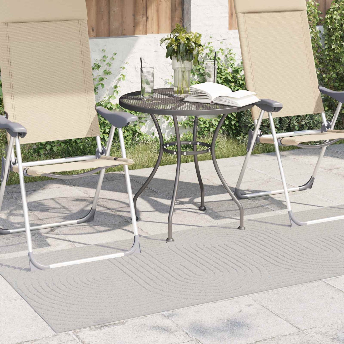 Vidaxx Teppiche rechteckig Huarte Creme 150 x 80 cm Polyester