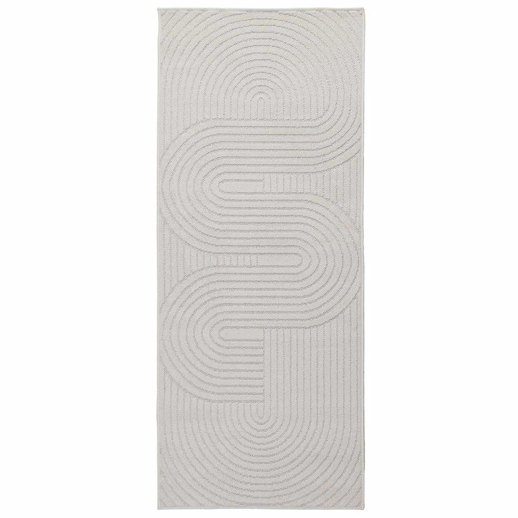 Vidaxx rechteckige Teppiche Huarte Creme 200 x 80 cm Polyester