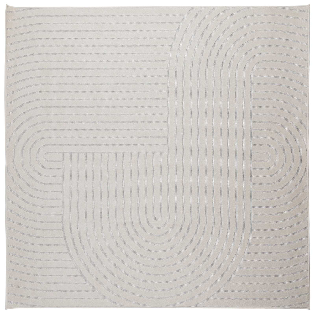 Vidaxx Teppiche quadratisch Huarte Creme 240 x 240 cm Polyester