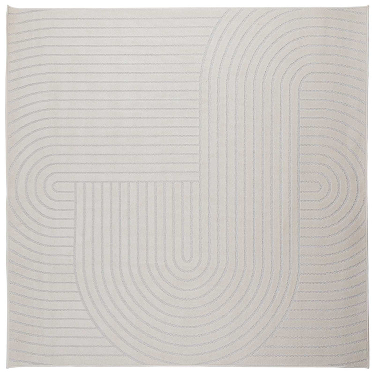 Vidaxx Teppiche quadratisch Huarte Creme 240 x 240 cm Polyester