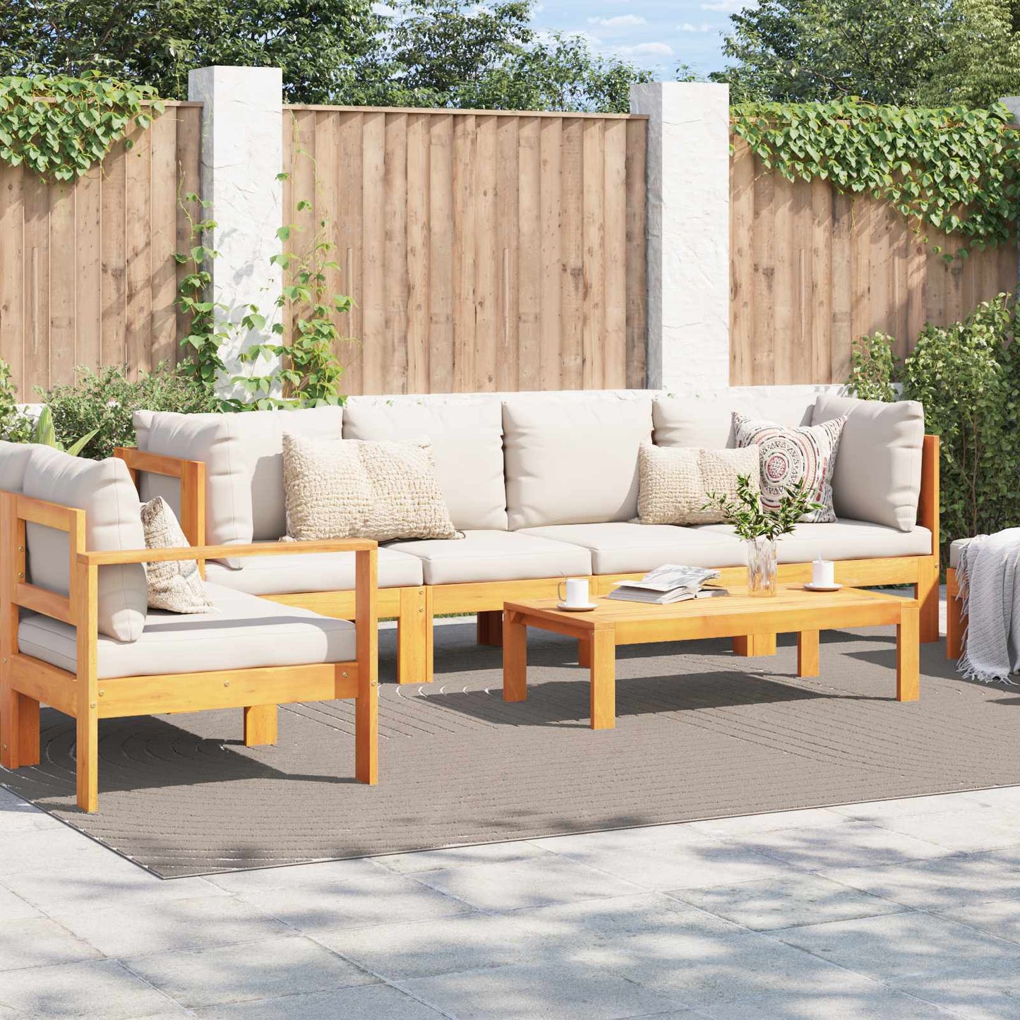 Vidaxx Teppiche rechteckig Huarte Beige 340 x 240 cm Polyester