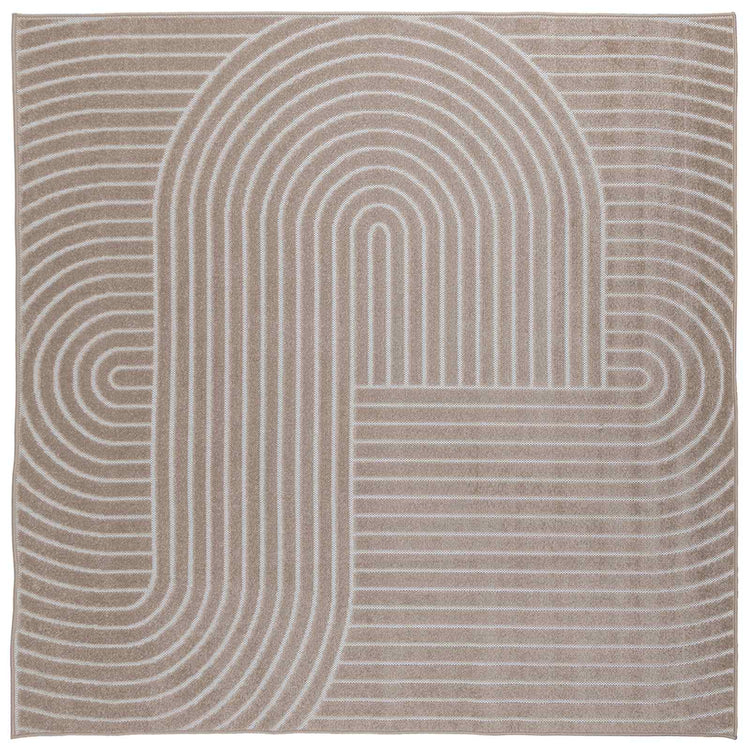 Vidaxx Teppiche quadratisch huarte beige 120 x 120 cm Polyester
