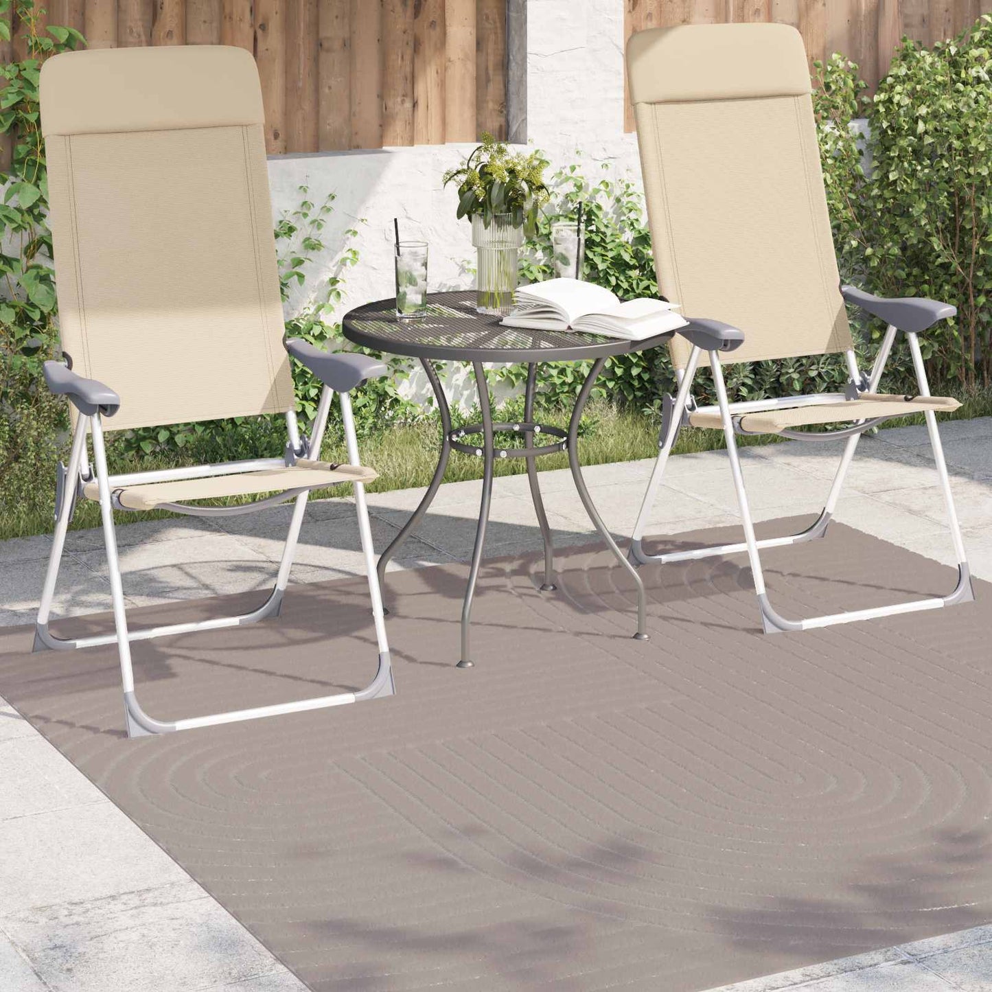 Vidaxx Teppiche quadratisch huarte beige 200 x 200 cm Polyester