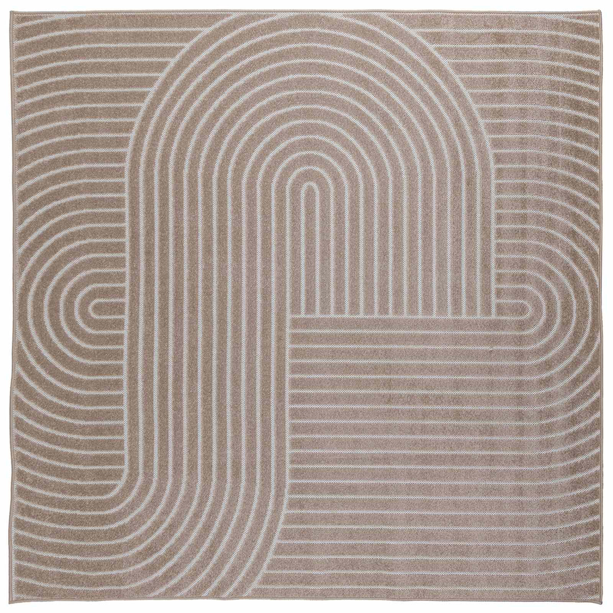 Vidaxx Teppiche quadratisch huarte beige 240 x 240 cm Polyester