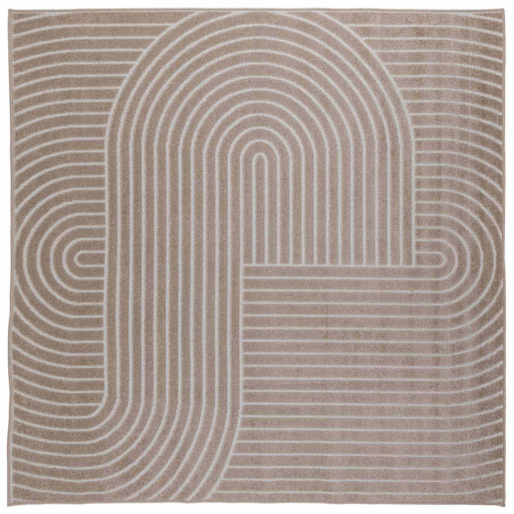 Vidaxx Teppiche quadratisch huarte beige 240 x 240 cm Polyester