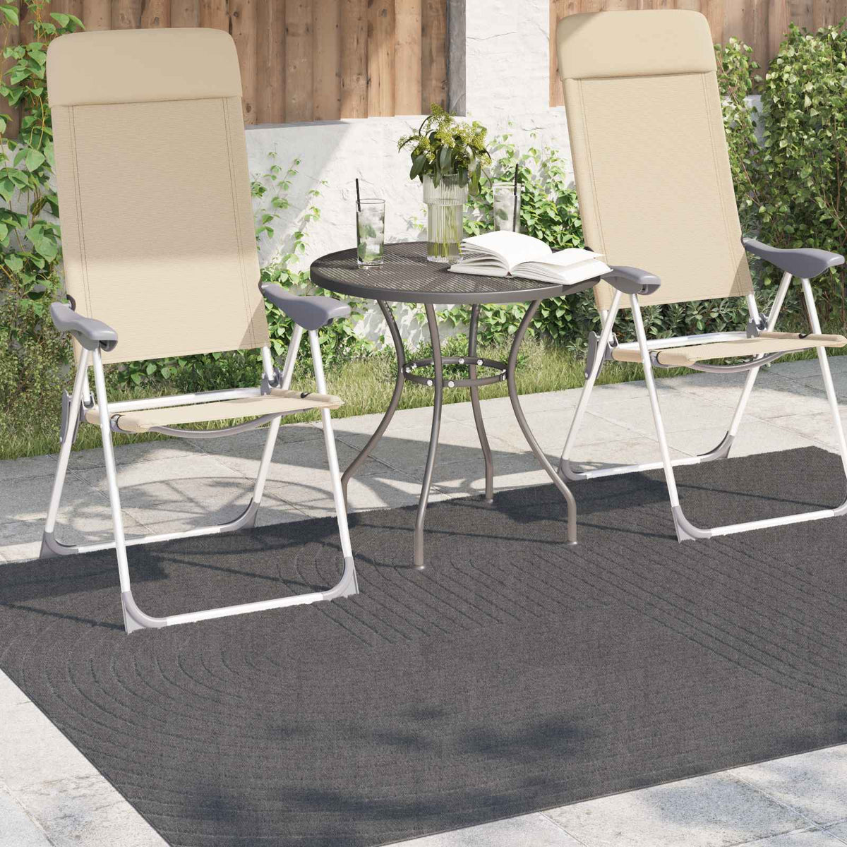 Vidaxx Teppiche rechteckig Huarte Anthrazit 200 x 140 cm Polyester