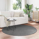 Vidaxl Teppiche rund Huarte Anthrazit ø 200 cm Polyester