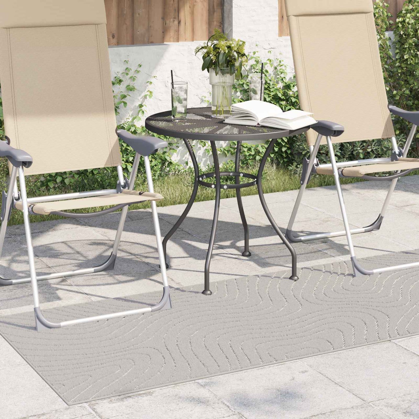 Vidaxx rechteckige Teppiche Huarte Creme 200 x 80 cm Polyester