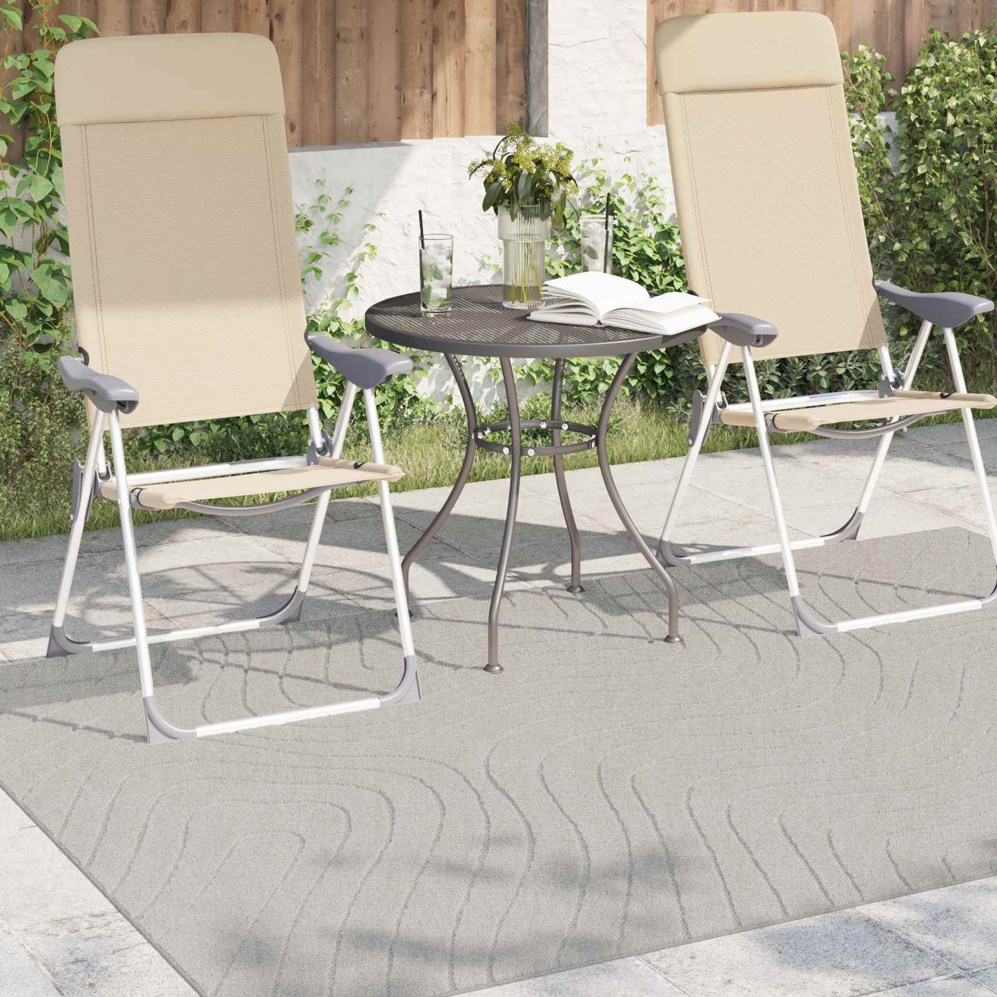 Vidaxx Teppiche rechteckig Huarte Creme 200 x 140 cm Polyester