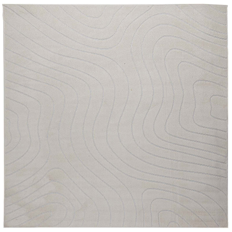 Vidaxx Teppiche quadratisch Huarte Creme 120 x 120 cm Polyester