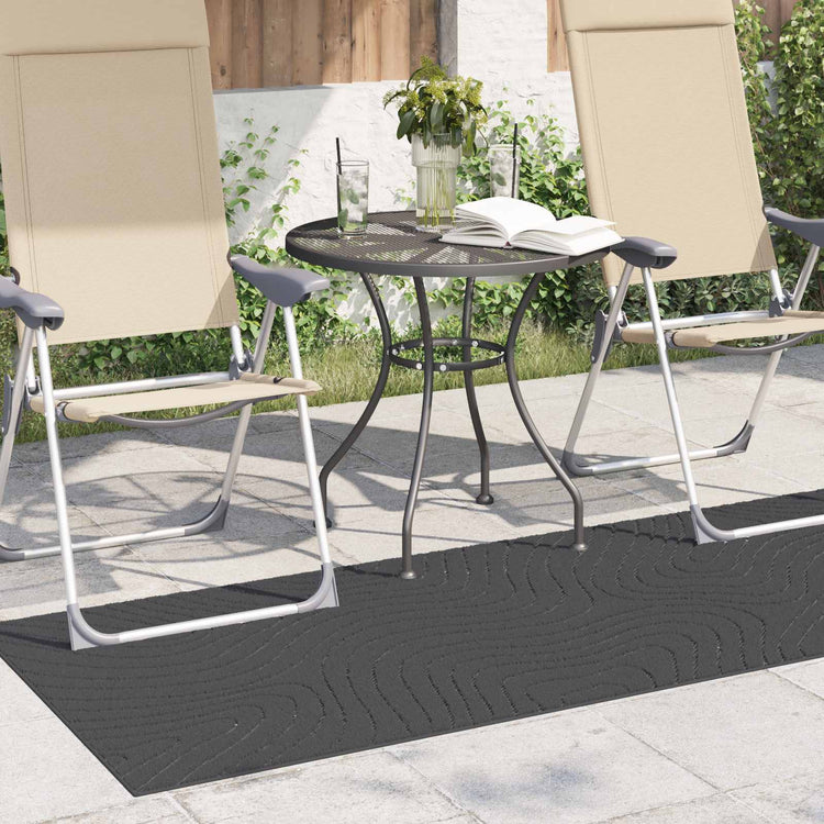 VidaXL Teppiche rechteckig Huarte Anthrazit 150 x 80 cm Polyester