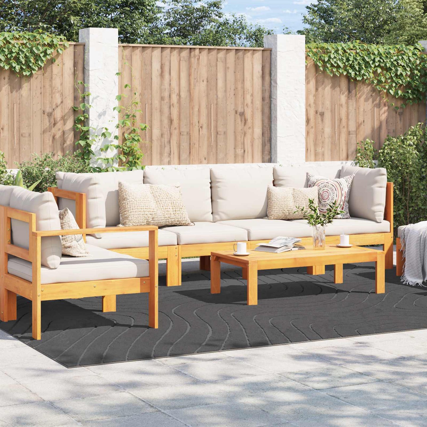 VidaXL Teppiche rechteckig Huarte Anthrazit 340 x 240 cm Polyester