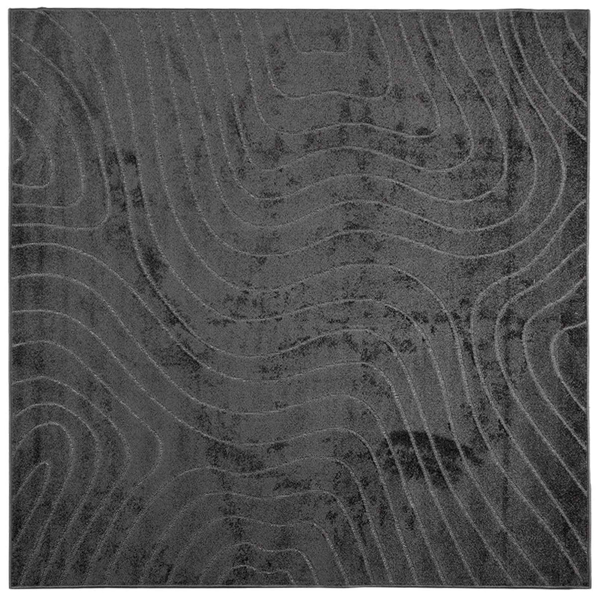 Vidaxx Teppiche quadratisch Huarte Anthrazit 120 x 120 cm Polyester