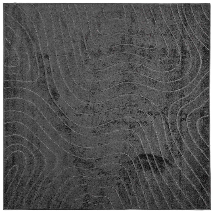 Vidaxx Teppiche quadratisch Huarte Anthrazit 200 x 200 cm Polyester