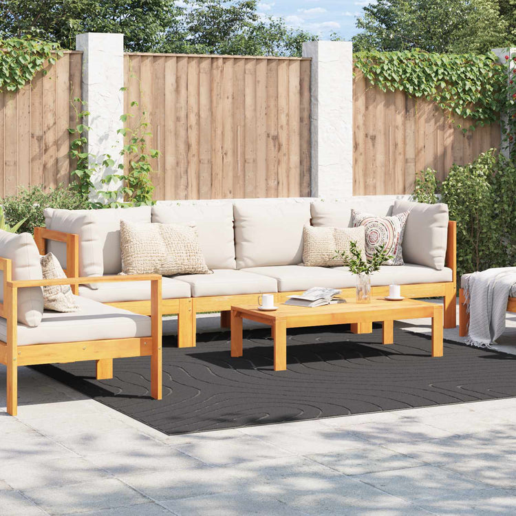 Vidaxx Teppiche quadratisch Huarte Anthrazit 240 x 240 cm Polyester